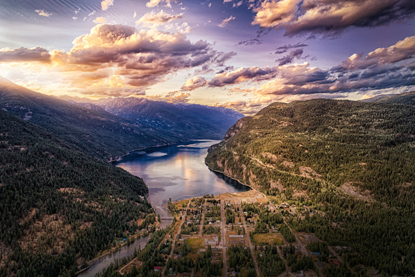 Slocan Lake Sunset  Print