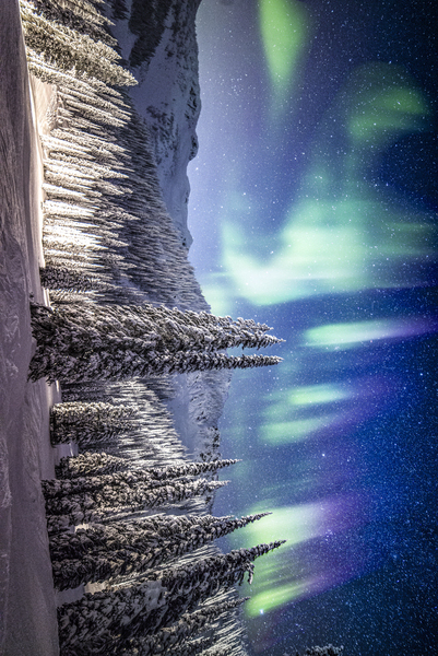 Northern Lights over Whitewater  Print