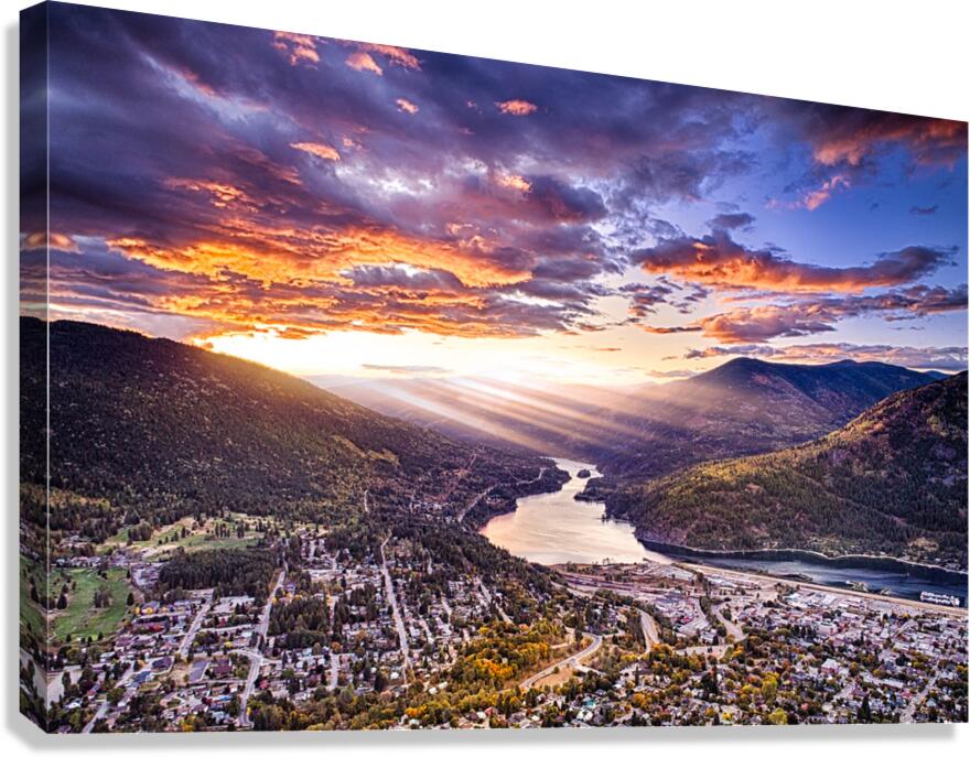 West Arm Sunset  Canvas Print