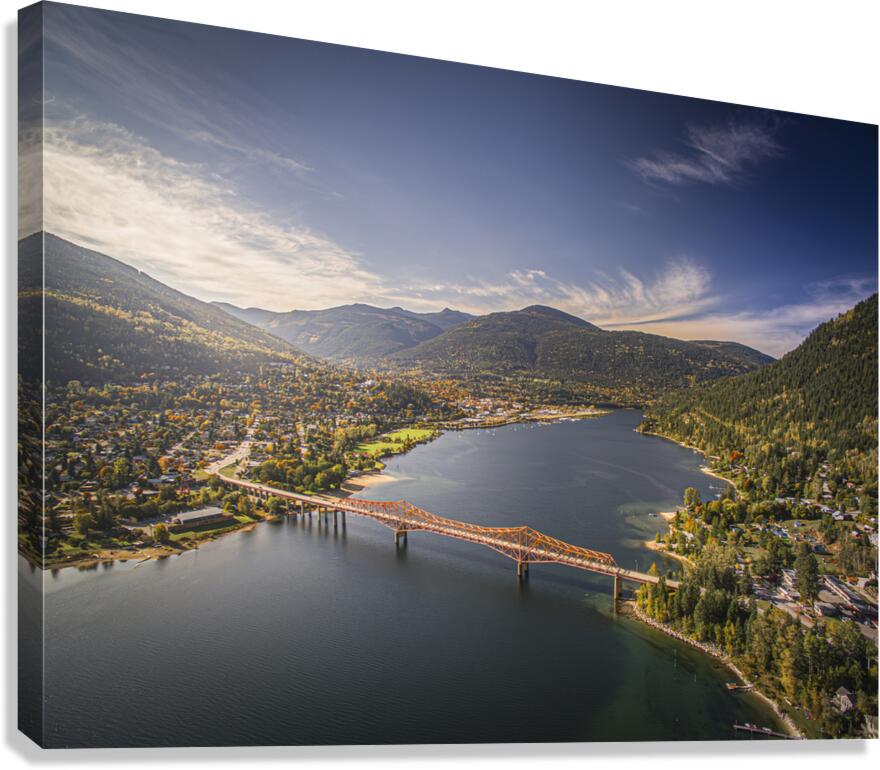 Fall Flight over Nelson  Canvas Print