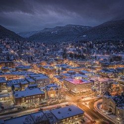 Downtown Winter Night