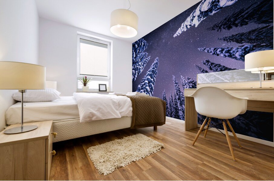 Whitewater Trees Mural print