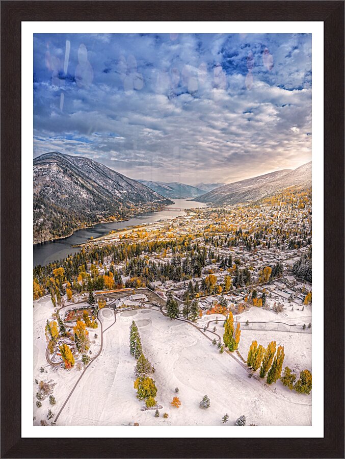 First Snowfall - Nelson  Framed Print Print