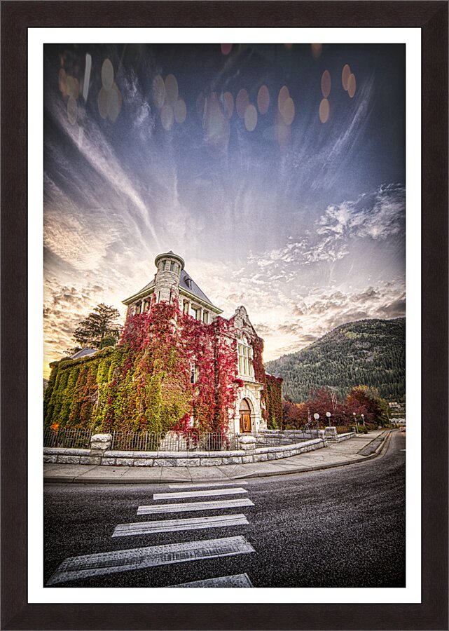 Courthouse Fall  Framed Print Print