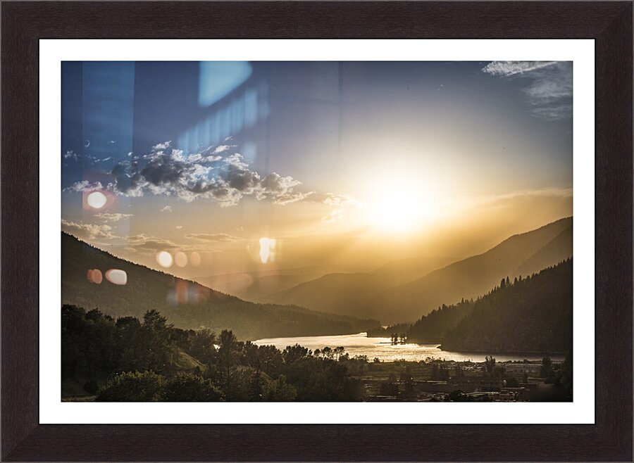 West Arm Sunset  Framed Print Print