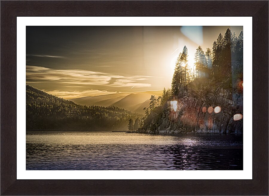 West Arm Sunset  Framed Print Print