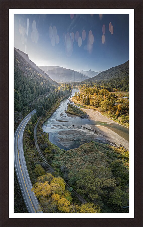 Slocan River Curve  Framed Print Print