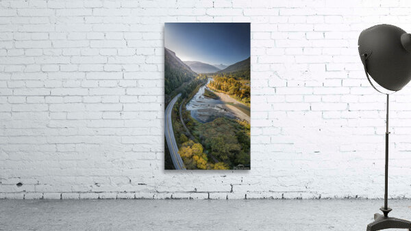 Slocan River Curve by Adrian Wagner Studio