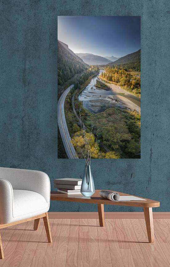 Slocan River Curve by Adrian Wagner Studio